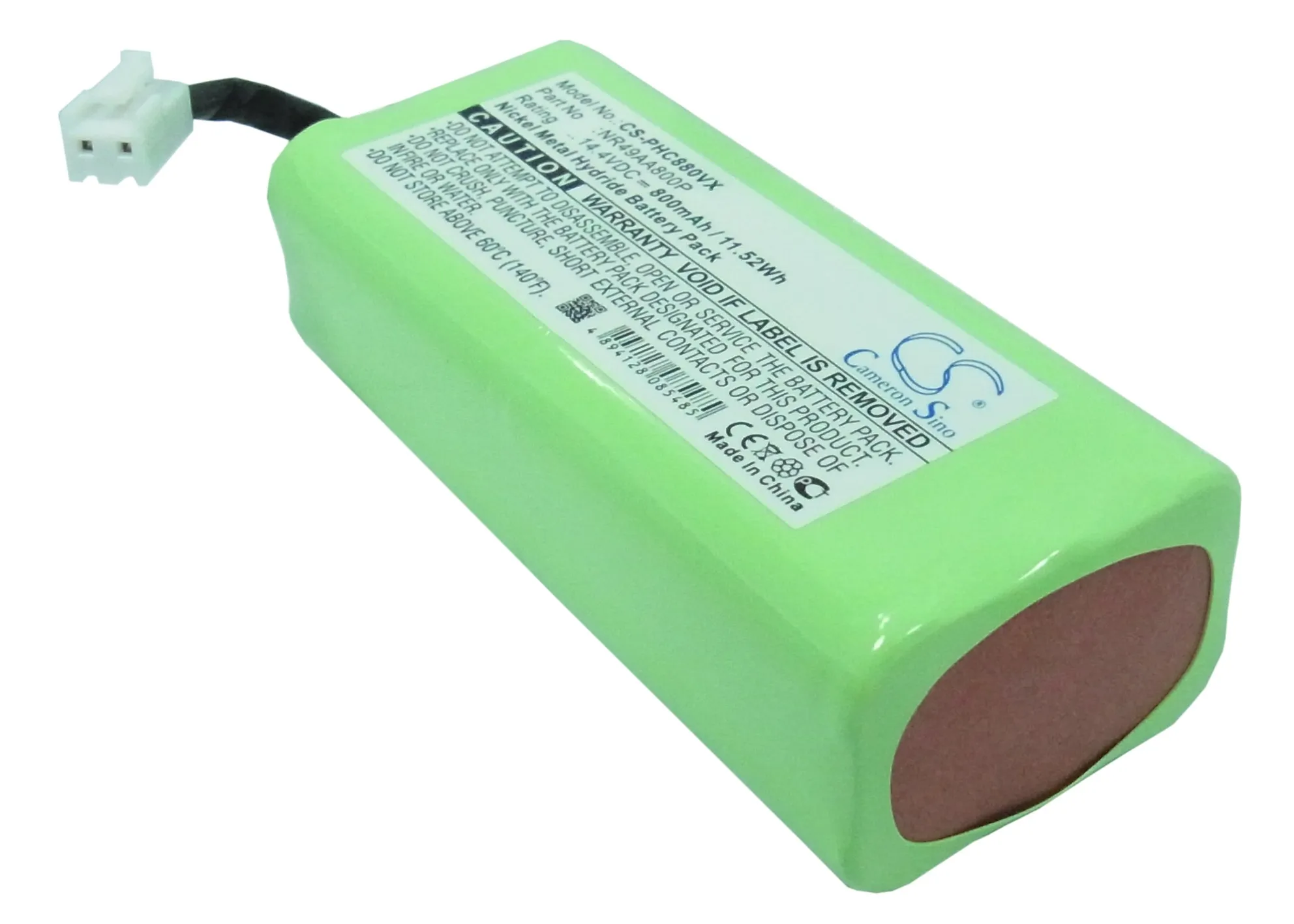 Ni-MH Vacuum Battery for Philips,14.4v,800mAh,FC8800, FC8801, FC8802 Striker Slim 079748 Robot Aspirador Striker Slim