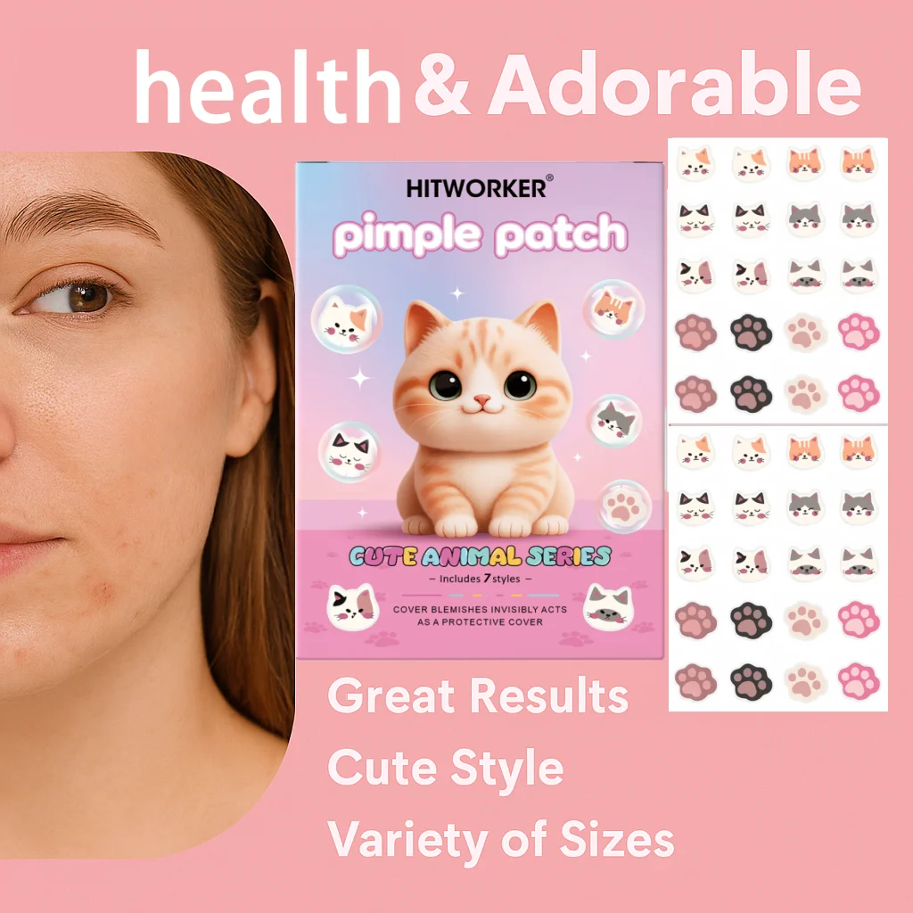 200 pieces/set of cute cat acne removal patches - non-alcoholic acne patches, non irritating and suitable for all skin types image 2
