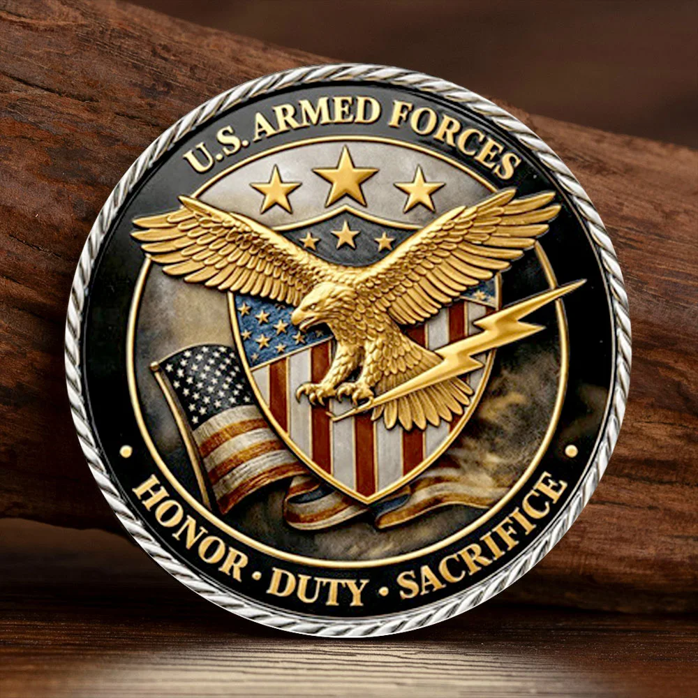 1990-1991 Gulf War Desert Shield Desert Storm Collection Coin U.S Armed Forces Silvery Plated Commemoration Coin