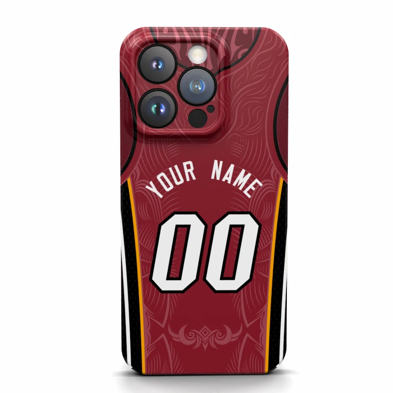

Miami Custom Cover Case Name Number Jersey Game America Basketball For Iphone 16 15 14 Pro Max 13 12 11 Mini X Xs Xr 7 8 Plus Se