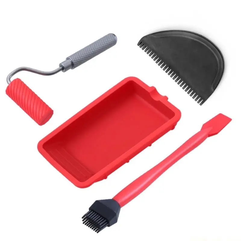 A2BE Crafting Adhesive Roller Set Includes Tray For Smooth Even Application