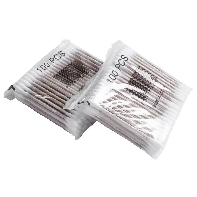 

800Pcs/Pack Disposable Cotton Swabs Bamboo Cotton Buds Cotton Swabs Ear Cleaning Wood Sticks Makeup Health Tools Tampons