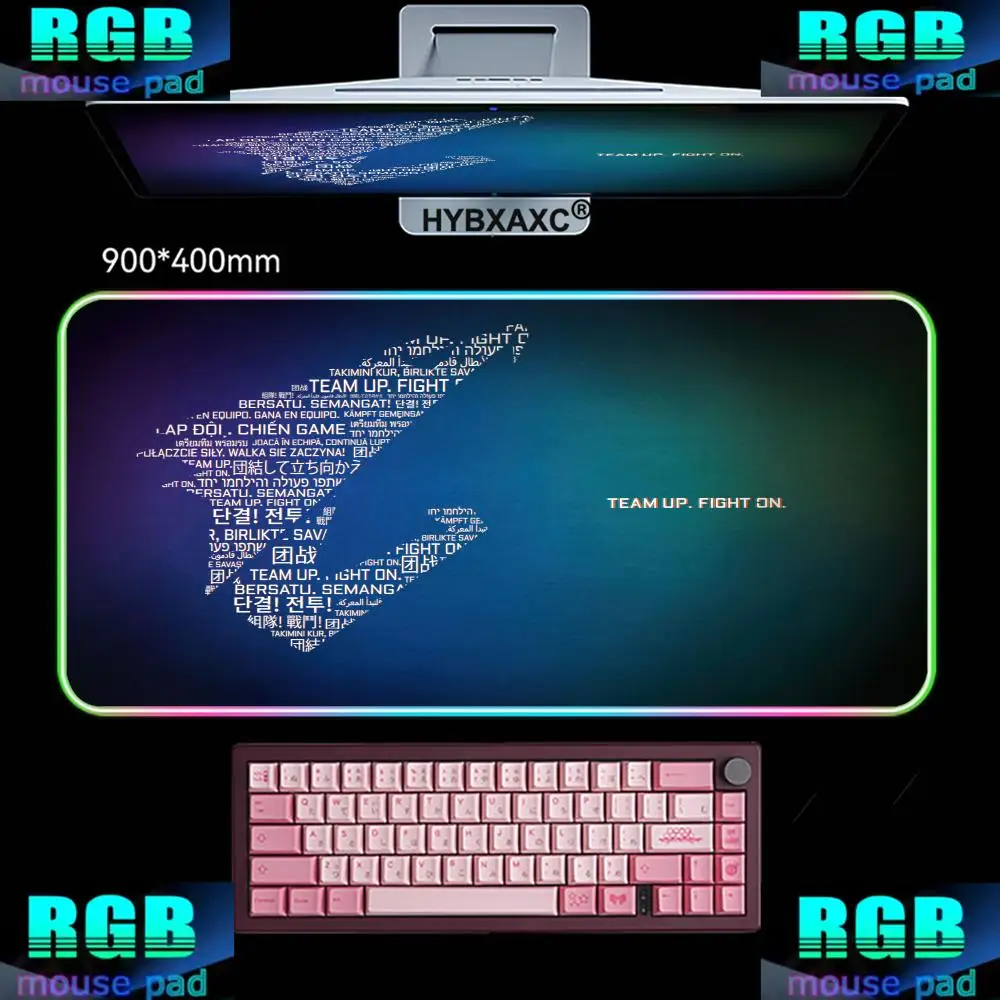 

RGB LED HD extra large GIGABYTE AORUS Office Computer expand Desk Mat Table Big Mouse Pad Laptop Cushion Nonslip Mouse Pads XAXC