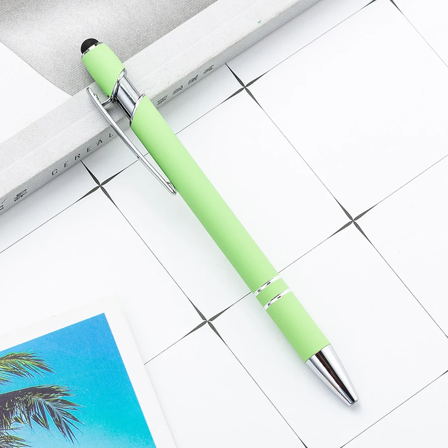 3/5Pcs Mehrfarbige Hohe Qualität Presse Stift Nette Metall Kugelschreiber Kapazitive Touch Schreibwaren Schule Bürobedarf – Detail 9