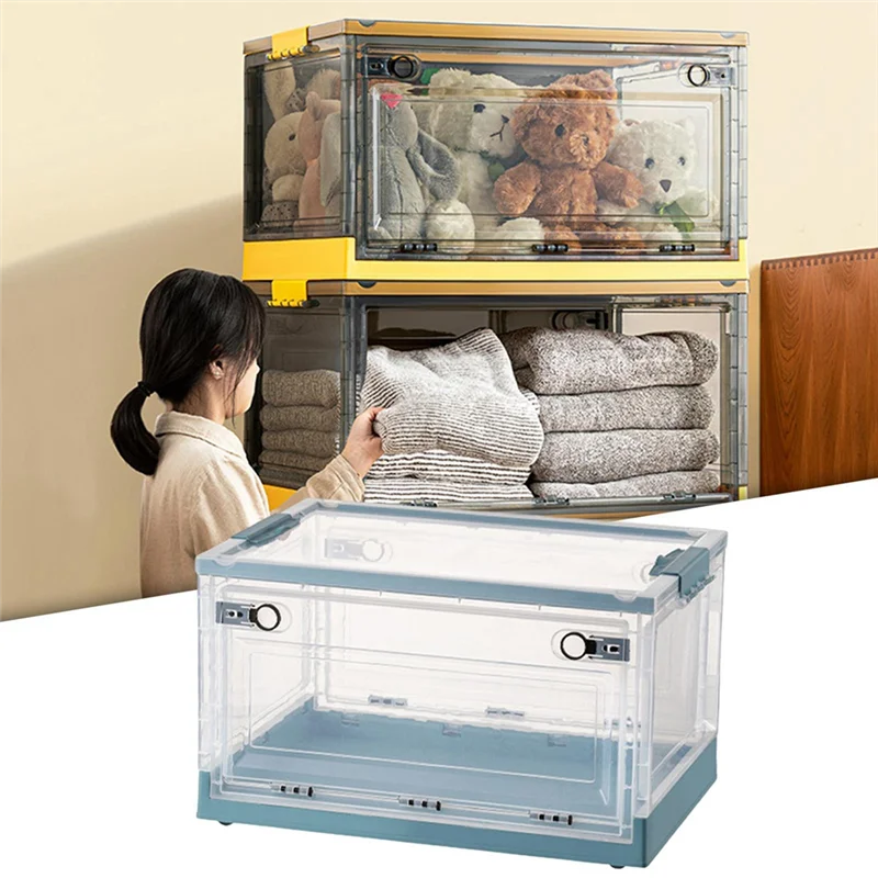 

Folding Storage Box Stackable Storage Box For Stationery Jewelry Sorting Box Container Organizer Living Room Closet-AT64