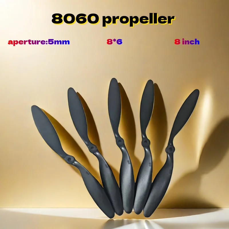 5 Stück Starrflügler-Flugzeugpropeller 8060, 2 Stück, SU27 Magic Plate, speziell für KT-Platten, 8-Zoll-Blatt, bürstenloser Motor 8*6
