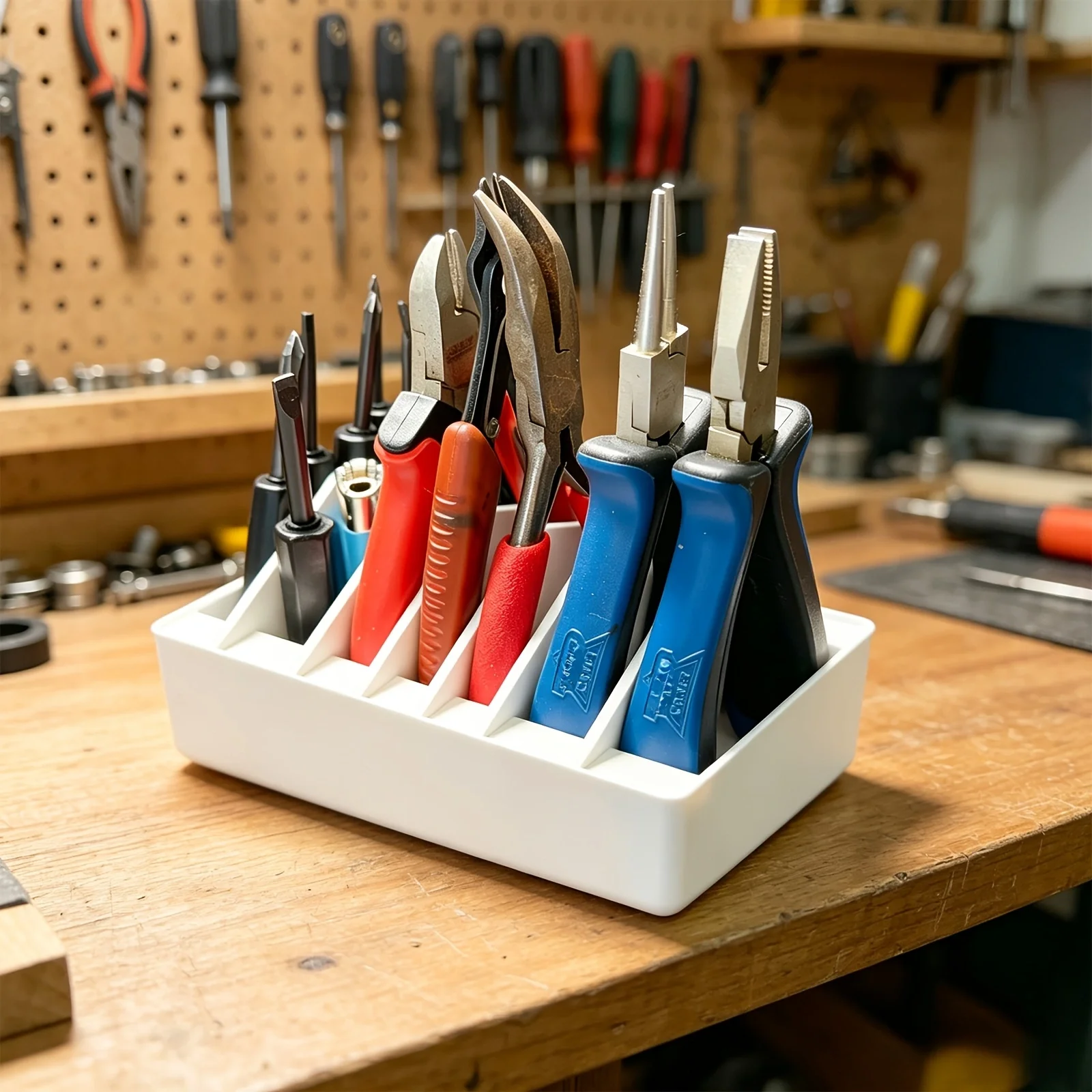 1er-Pack Mehrfach-Zangenhalter, Rutschfester Handwerkzeug-Organizer, Schubladenregal für Garage für Zangen, Schere, Elektriker, Schmuck & Heimwerkerbedarf – Detail 5