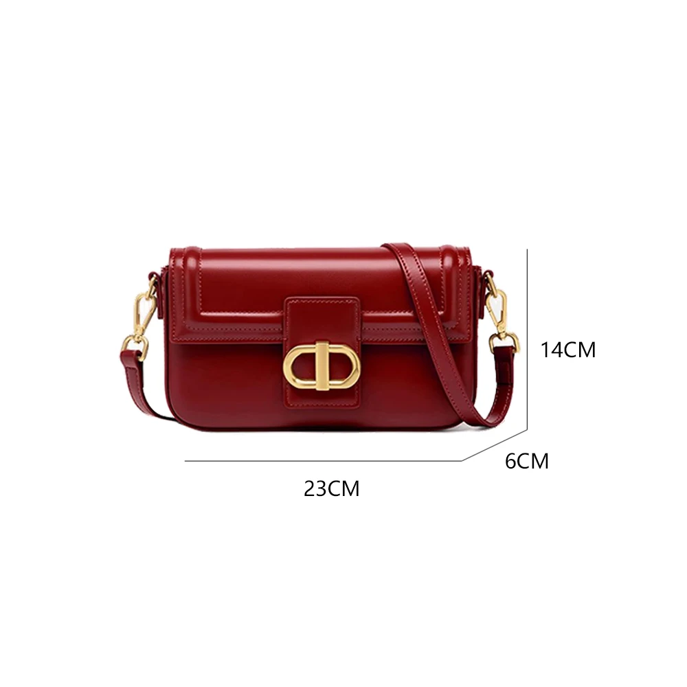 Square Retro Luxury Ladies Underarm Bag High End Baguatte Bag Single Shoulder Crossbody Messenger Bag