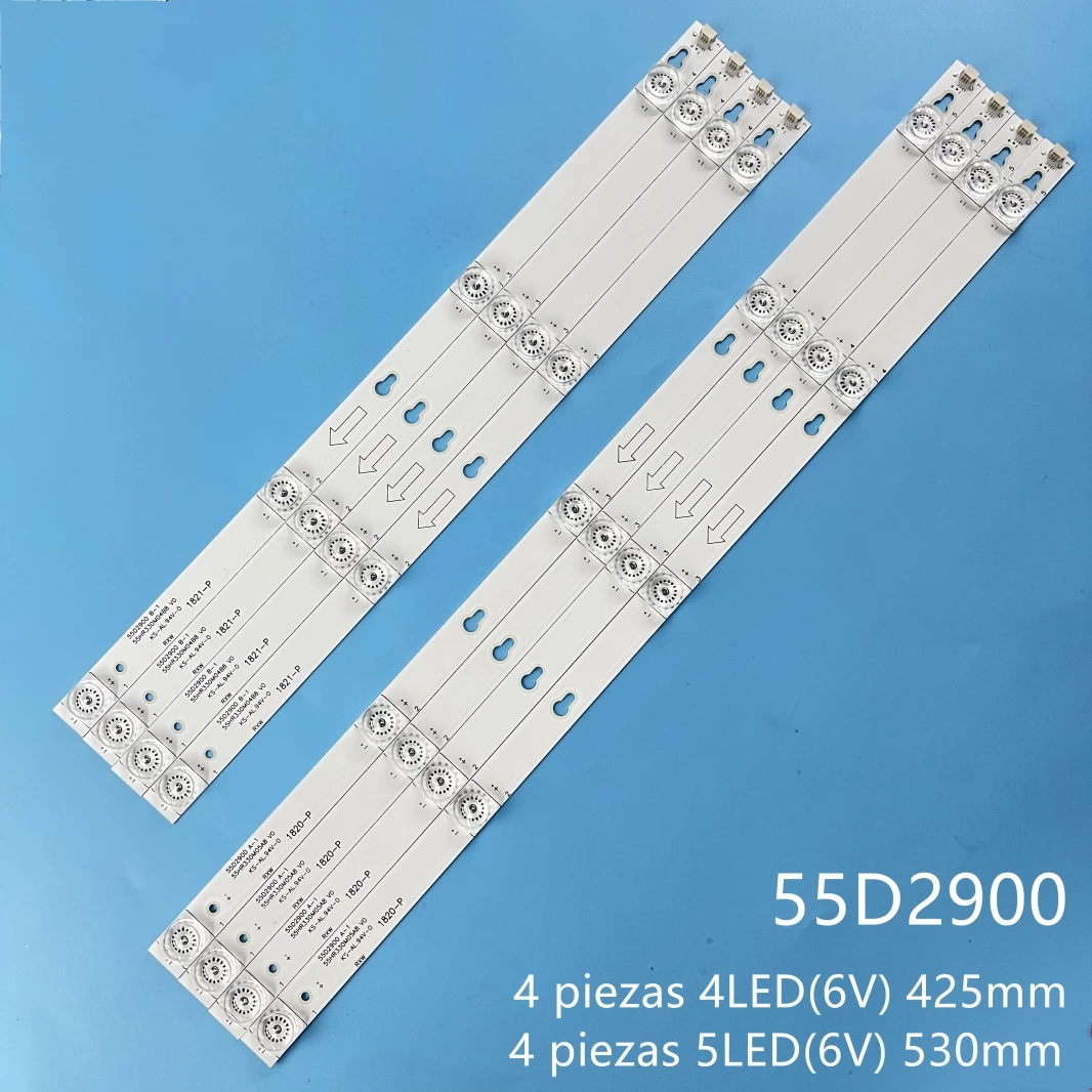 

Светодиодная лента подсветки для 55UV6416W L55P2-UD YHE-4C-LB5504-YH01J B55A858U L55E5800A-UD 55D2900 55HR330M05A6
