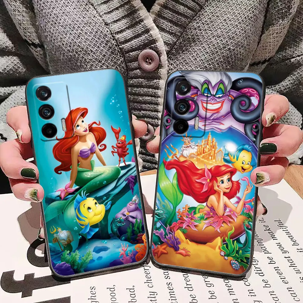 Disney Mermaid Princess Ariel Phone Case For Realme C65 C63 C55 C53 C35 C33 C30S C30 S21Y C21 C20 C15 C11 NARZO 50 X50 GT Case