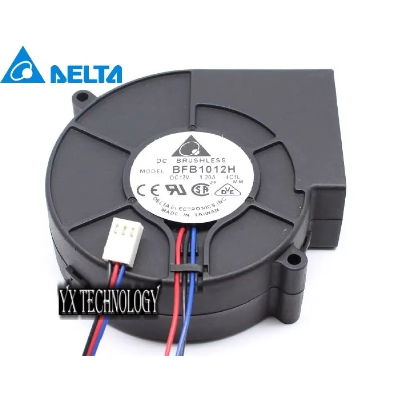 

BFB1012H-4C1L 97*97*33mm 9733 97mm 12V 1.2a server dual ball bearing cooling fan for Delta