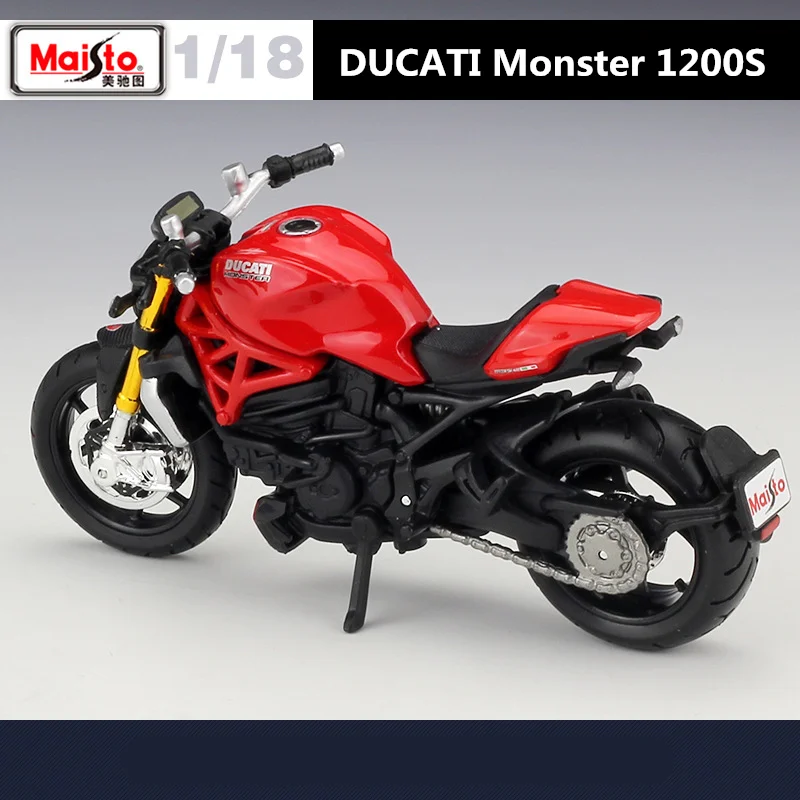 Maisto 1:18 DUCATI Monster 1200S Alloy Racing Motorcycle Model Simulation Diecast Metal Street Sports Motorcycle Model Kids Gift