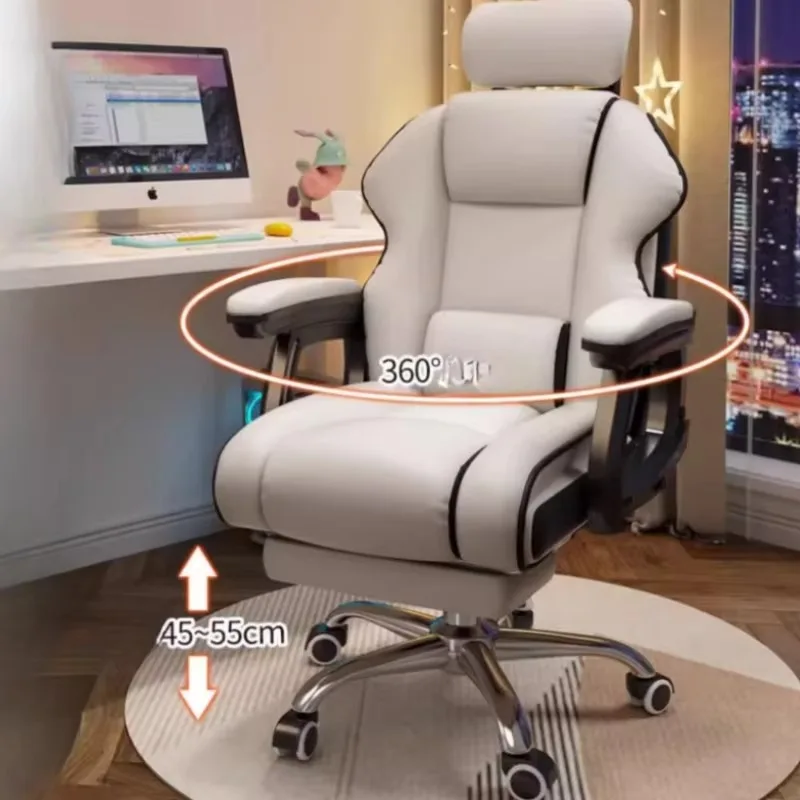 كرسي مكتب دعم دوار تصميم فاخر مريح كرسي مكتب قابل للتعديل كرسي بذراعين متنقل Sillas De Oficina أثاث منزلي #6