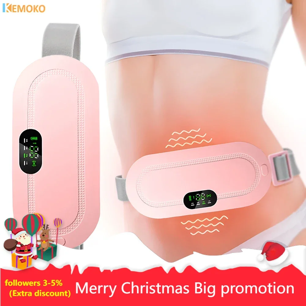 

Abdominal Massager Menstrual Heating Pad Warm Uterine Belt Body Vibration Abdomen Electric Hot Compress Heating Palace Treasure