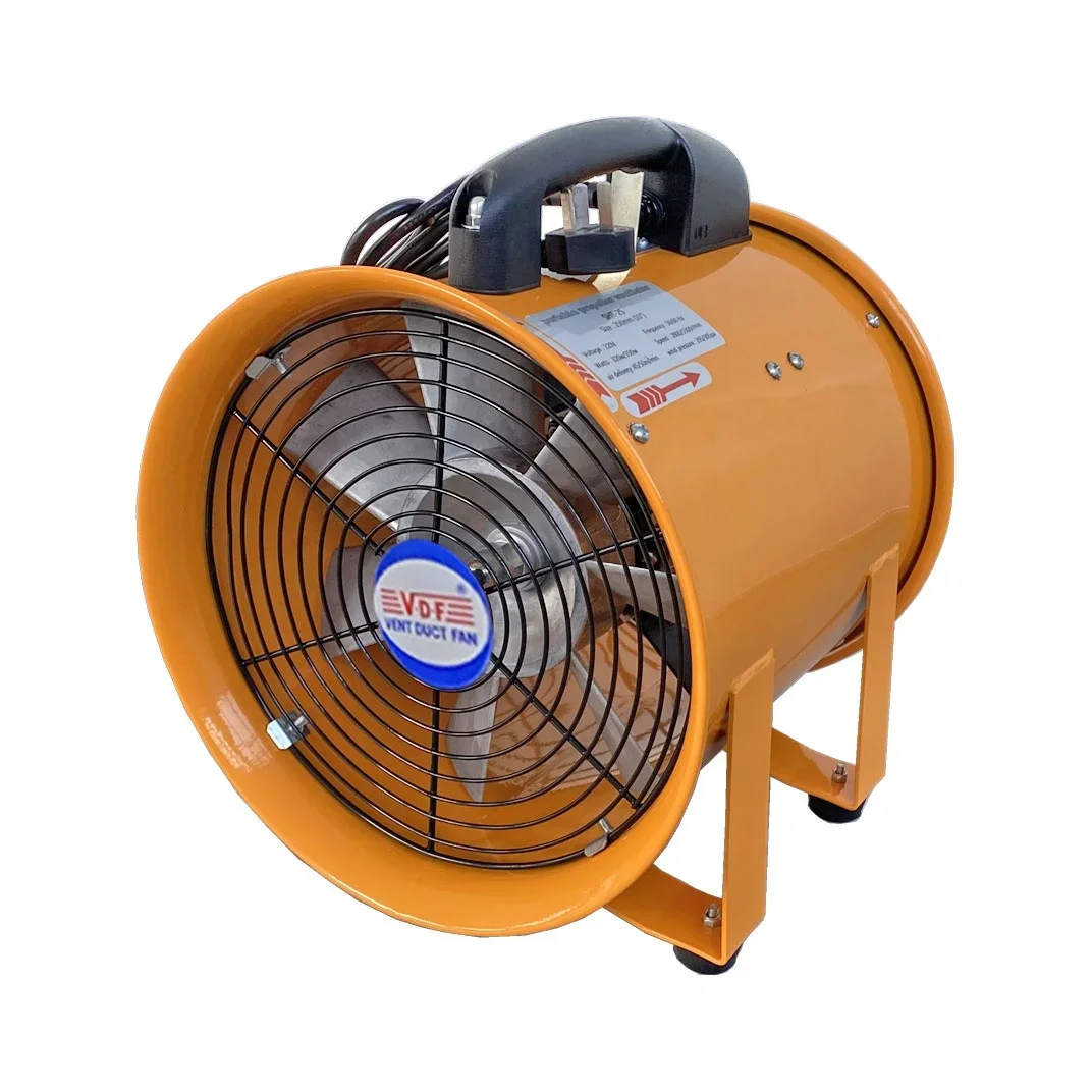 Small Size Portable Ventilator Fan Air Blow in or Air Exhaust Industrial Air Ventilation Portable Blower