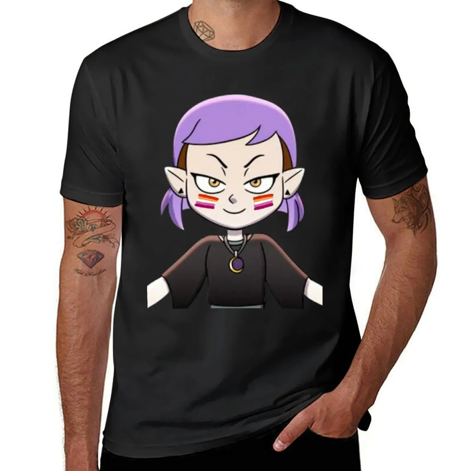 amity blight updated purple hair season two intro T-Shirt cute tops heavyweights tshirts for men