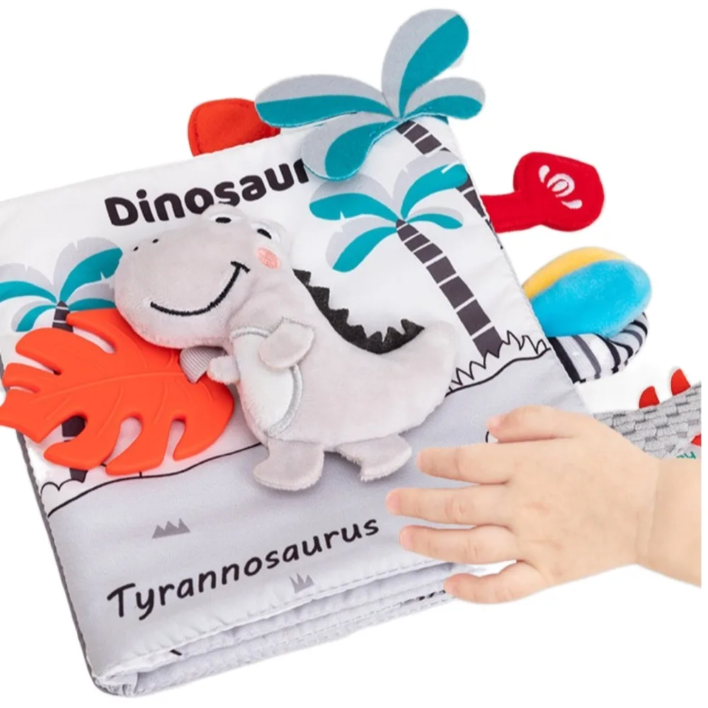 Not Be Torn Infant Baby Cloth Book Animal Tails High Contrast Quiet Cloth Book Soft Toddler Toy Soft Baby Books Early Learning