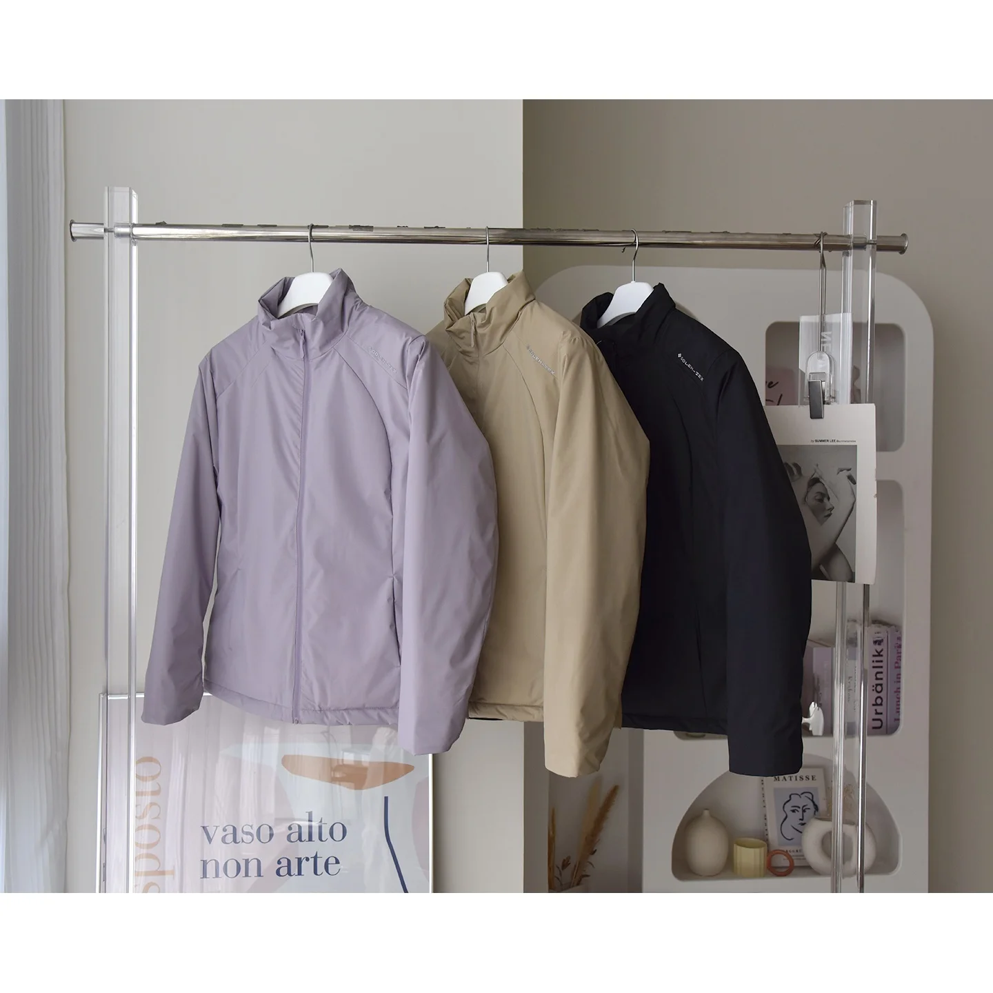 Entiale invernale Bla Tech Wool Air Fce Jaet Zero Prure Wool Air Fce Pendolarismo Versatile Top Coat Capispalla da donna