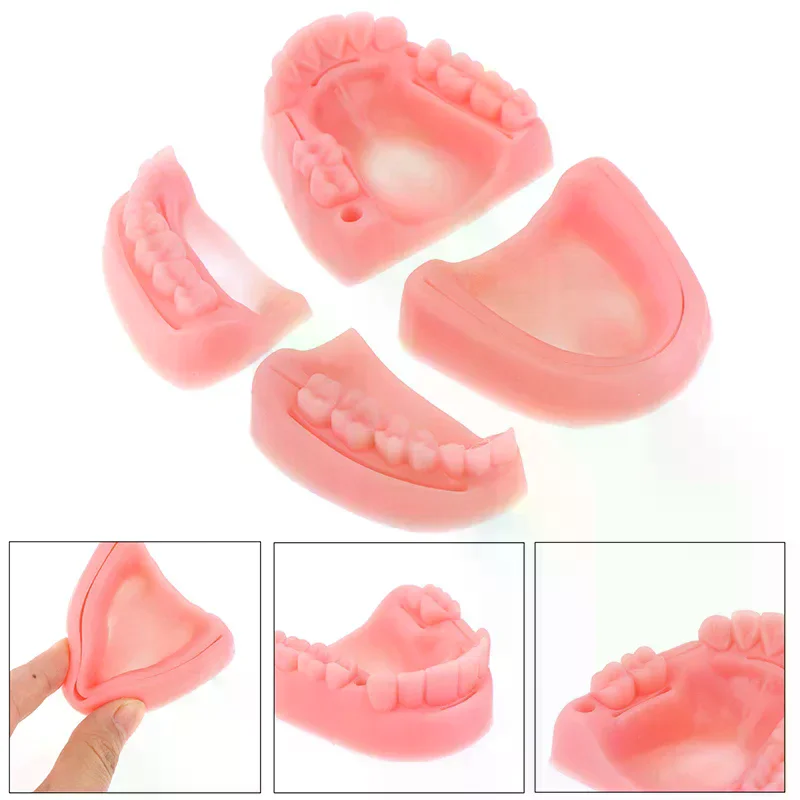 4pcs/set Medical suture training module soft gum model food-grade silicone dental model teaching equipment