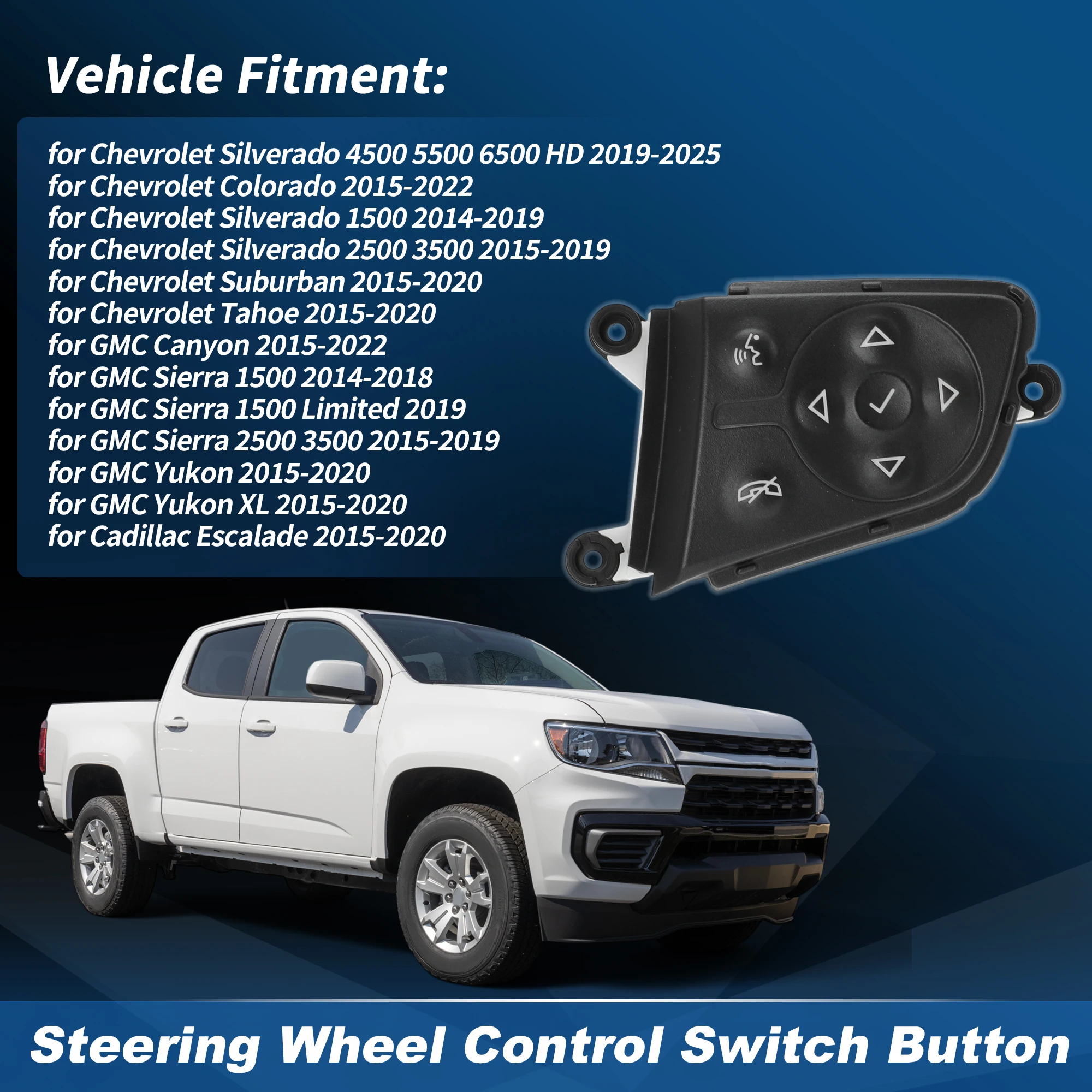 

UXCELL правый руль аудио переключатель управления телефоном для Silverado Sierra No 23134237