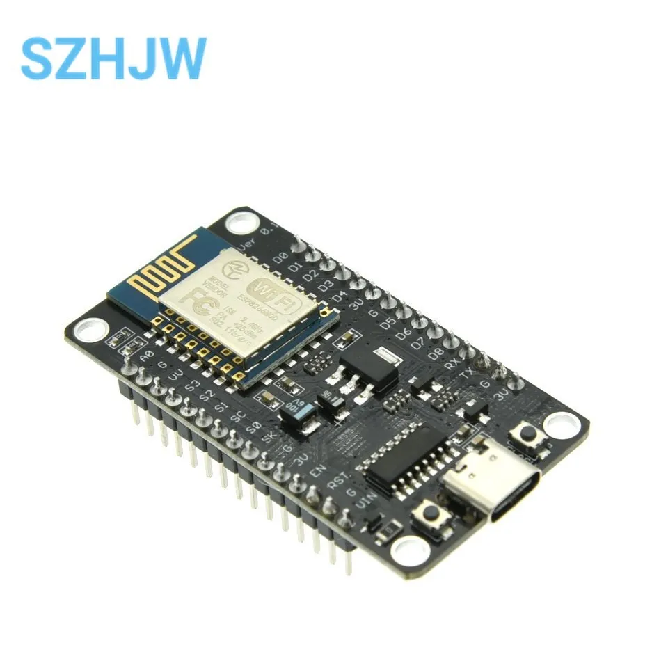 ESP8266 Serial Port Módulo WiFi, NodeMCU, Lua V3, Placa de Desenvolvimento de Internet das Coisas, TYPE-C, Interface Micro USB, CH340