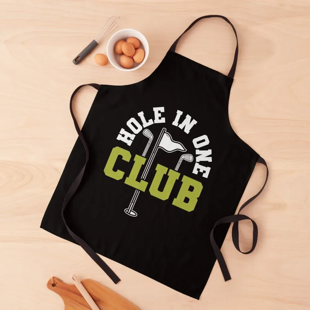 

Hole In One Club Golfing Quote Apron Kitchen Tools Professional Barber Apron