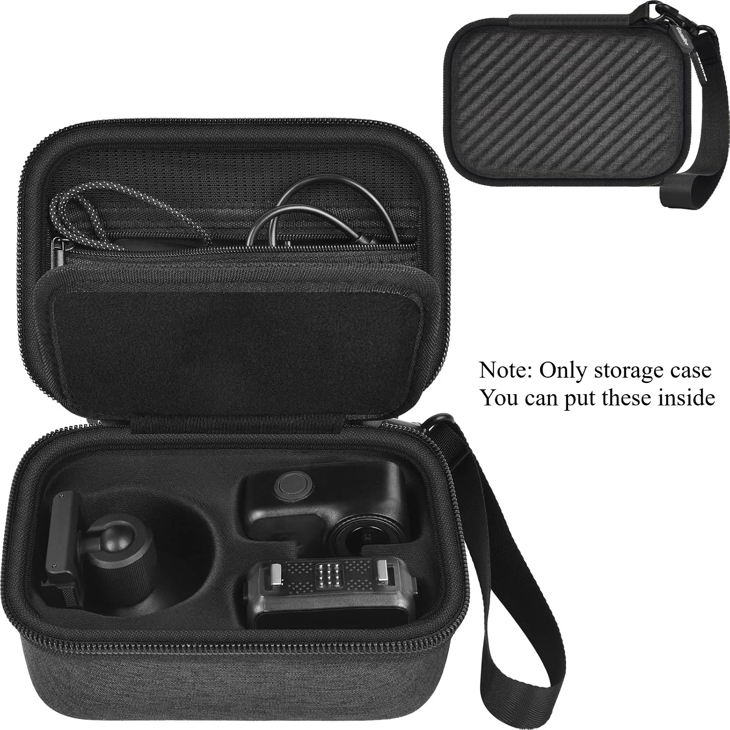 （CASE ONLY)Hard Protective Case for DJI Osmo Nano, Compact Travel Storage Bag with Anti-Slip Inner Frame & SD Card Slot, Carryin