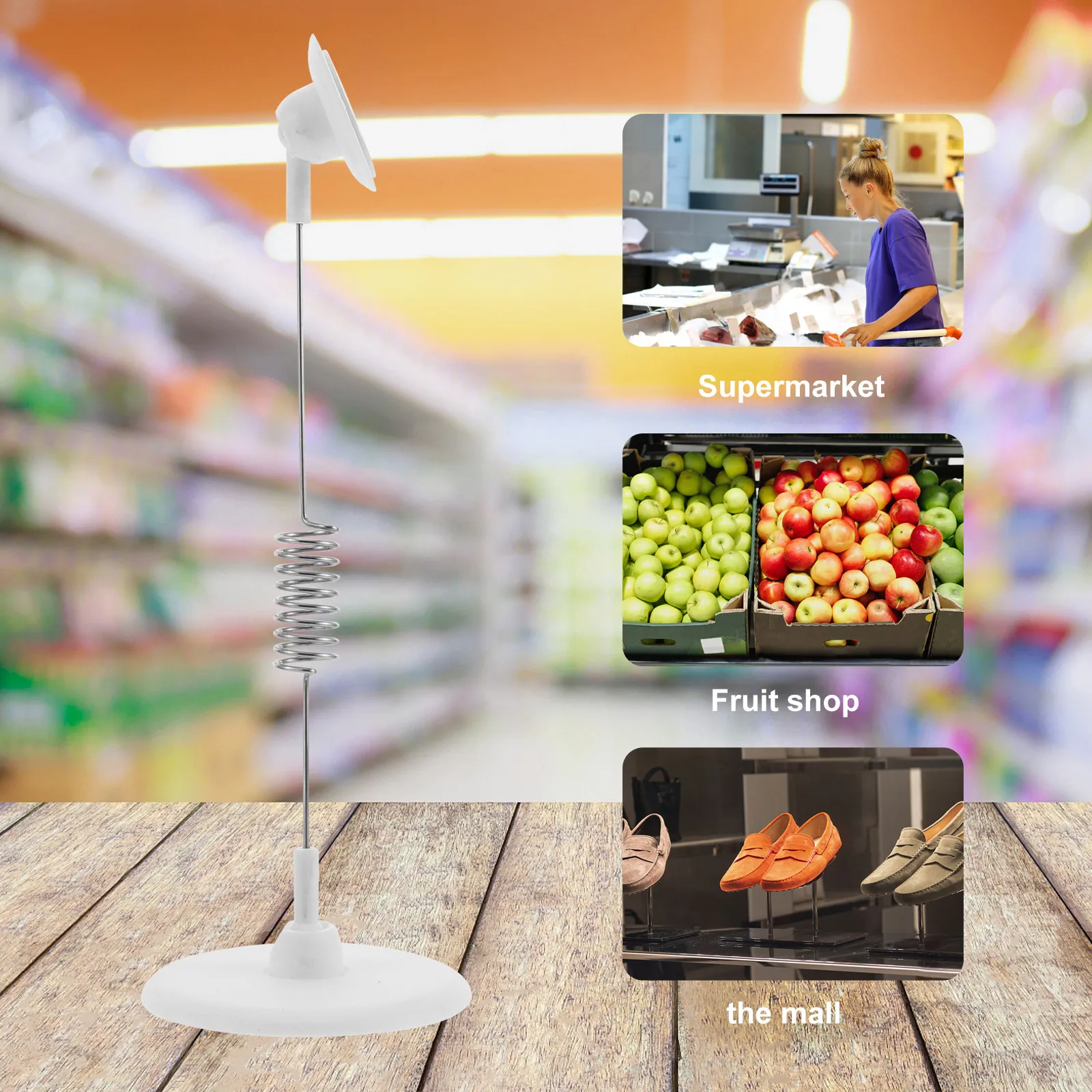 

Набор из 5 пружинных держателей ценников: простой дизайн, подставка для этикеток, рекламный держатель ценников для супермаркетов, бумажный дисплей-стенд