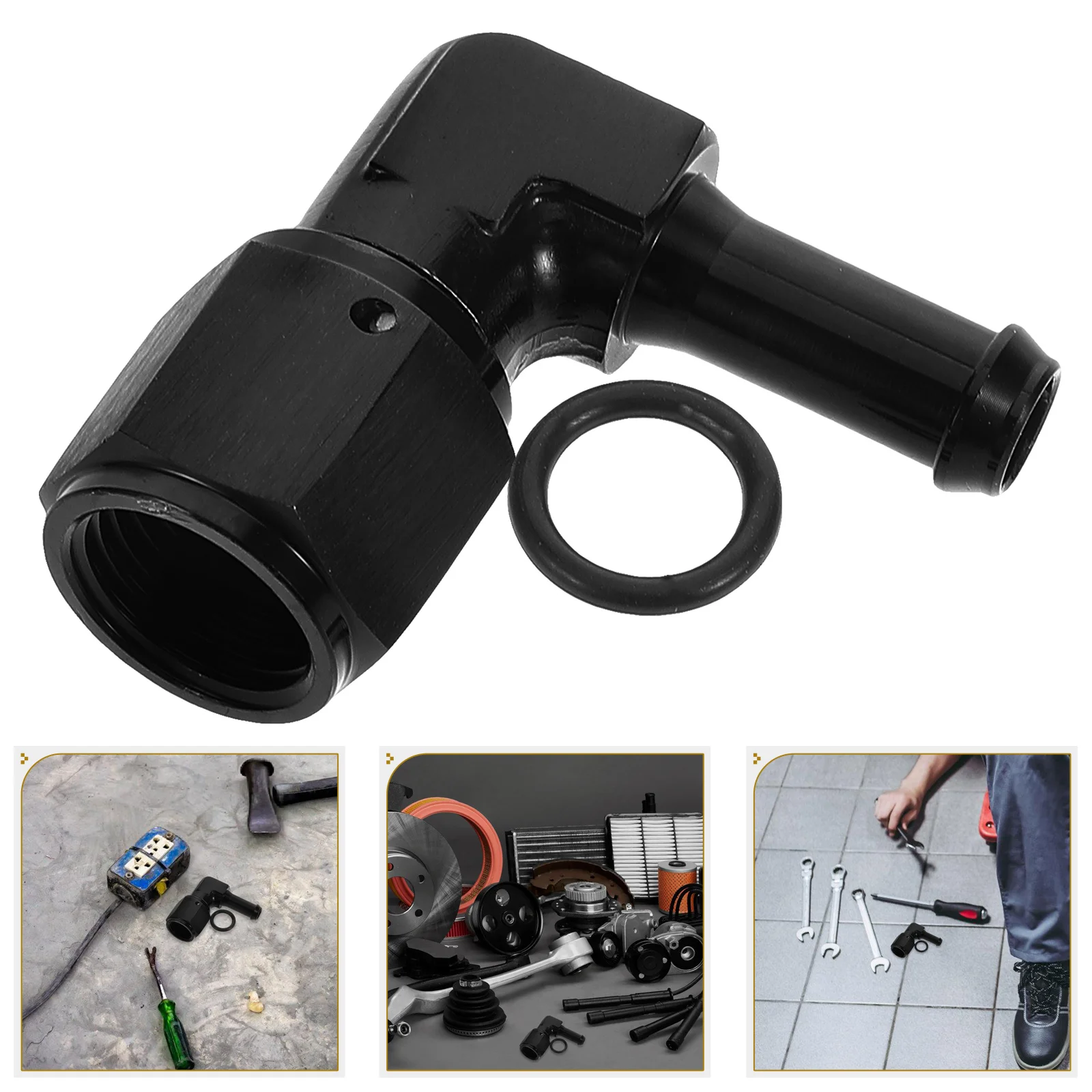 

1 Set Gas Hose End Fitting Line Adapter 6An Oil Fuel Line Fitting For Car Accessories Automotive Fuel Tank Adapter Swivel Hose