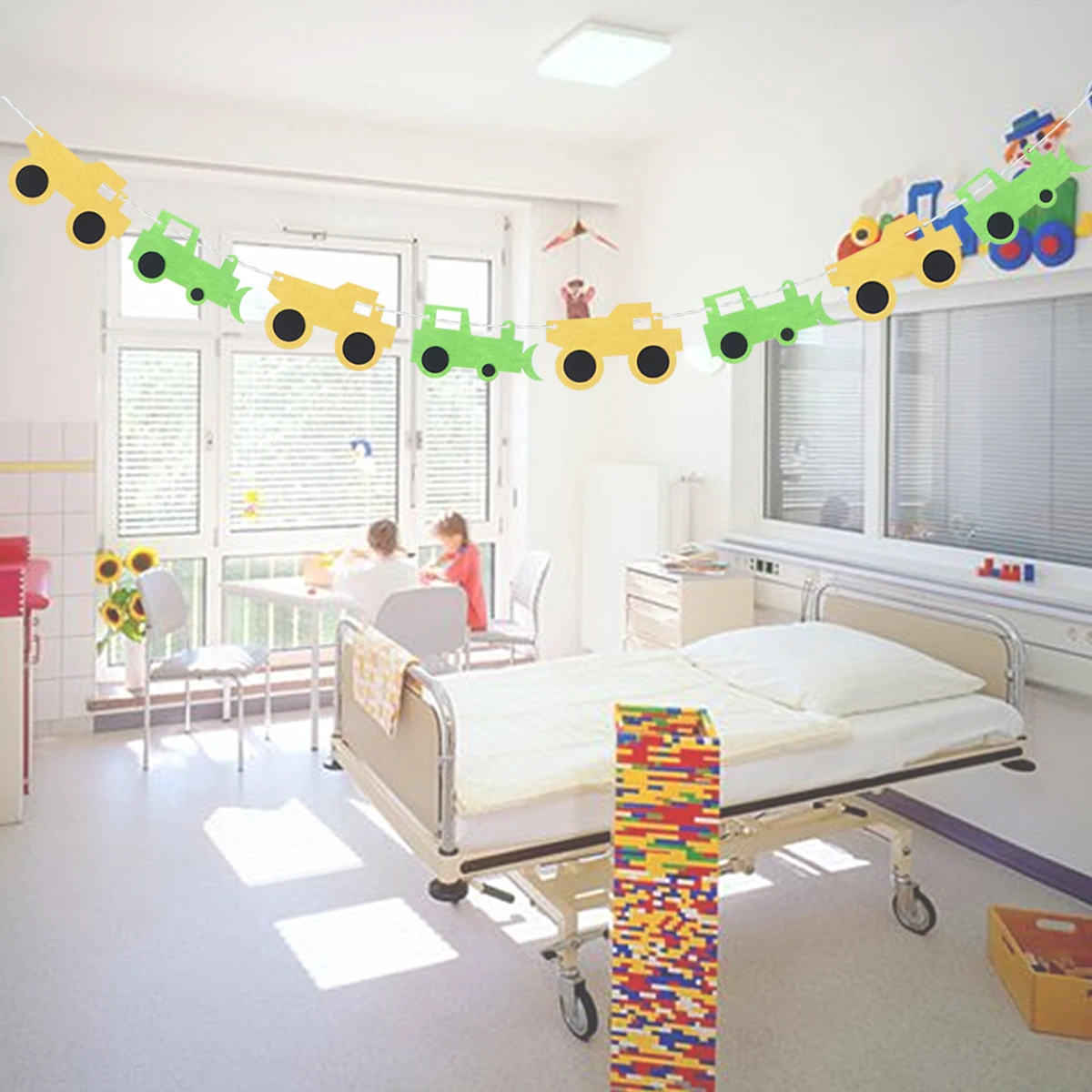 

3 Meters Trucks Vehicles Bunting Garland Hanging Decorations Tear Resistant Party Bedroom Banner For Kids Birthday