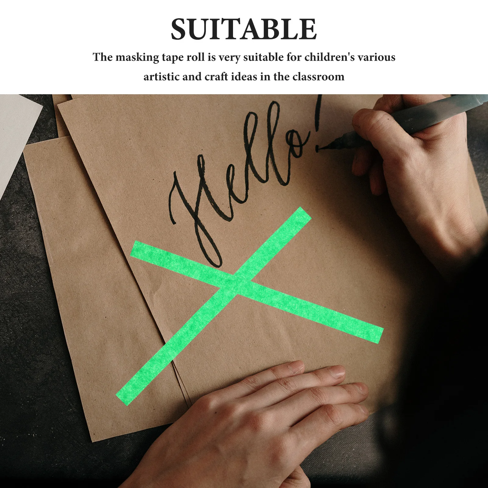 

5Pcs Masking Tape Multi-Purpose Adhesive Painter Tape for Car Spraying Art Painting Labeling Home Decoration Crafts Floor