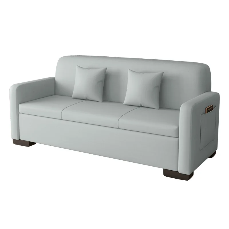 

Sofa small apartment living room balcony, rental house apartment office clothing store single double triple storage sofa