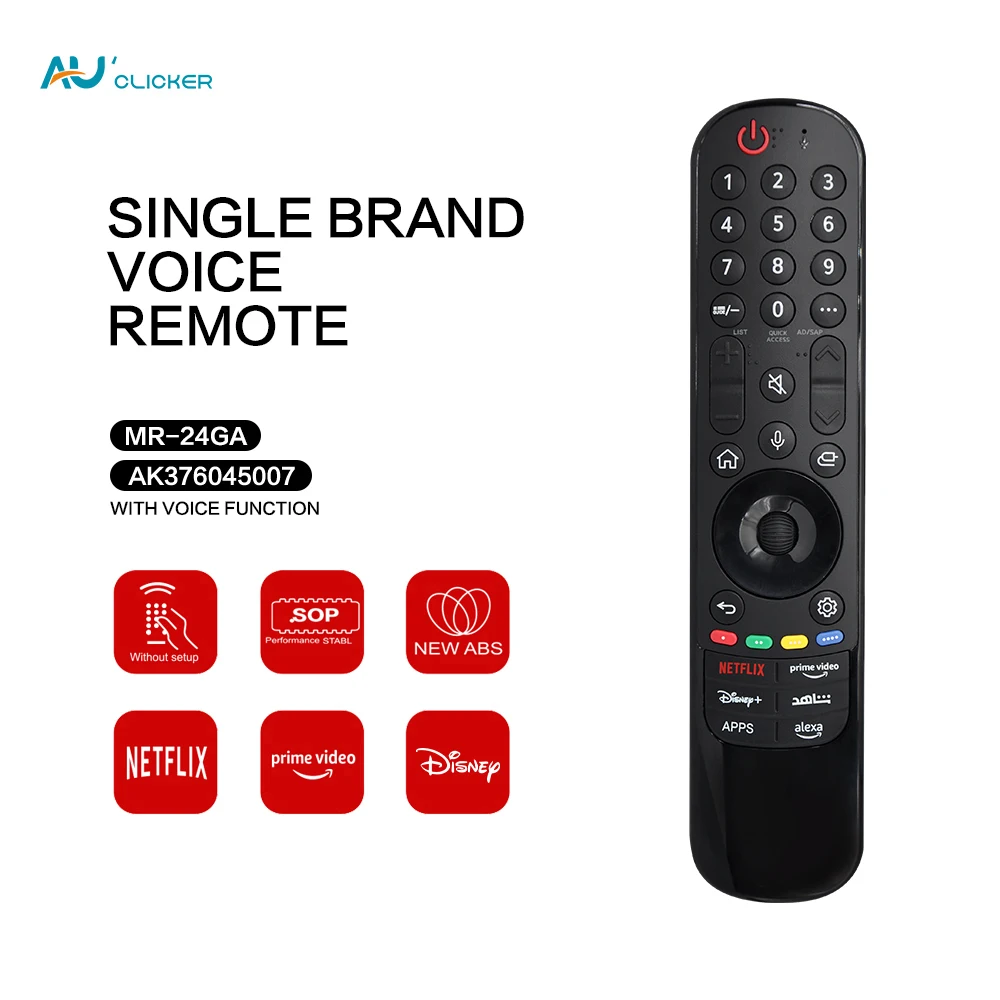 MR24GA Replacement for Smart TV Magic Remote AKB76045507 with Voice Recognition and Pointer Function