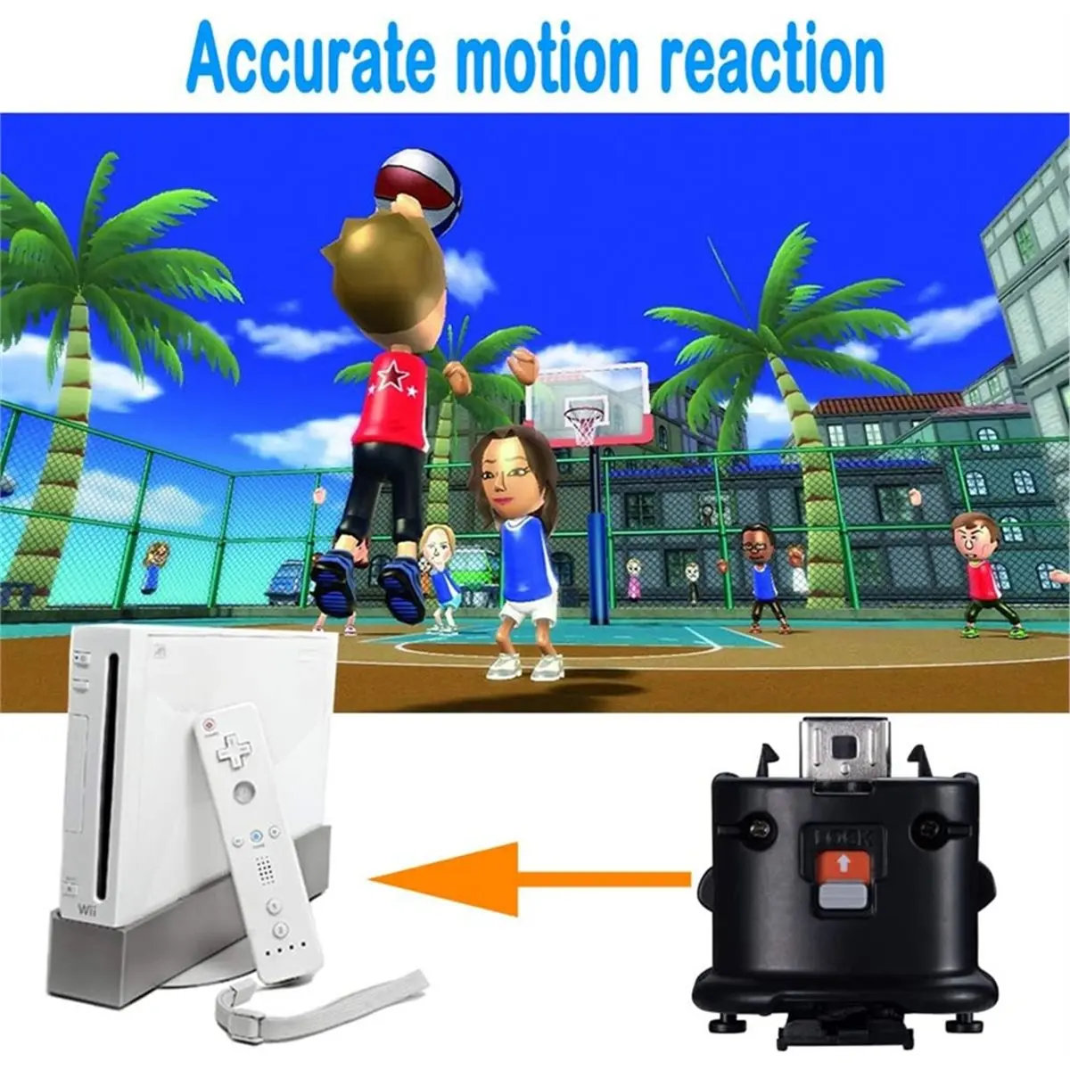 

Для адаптера акселератора Motion Plus, 2 упаковки, модернизированная насадка Motion для контроллера дистанционного датчика, черный [AAAE 2026]