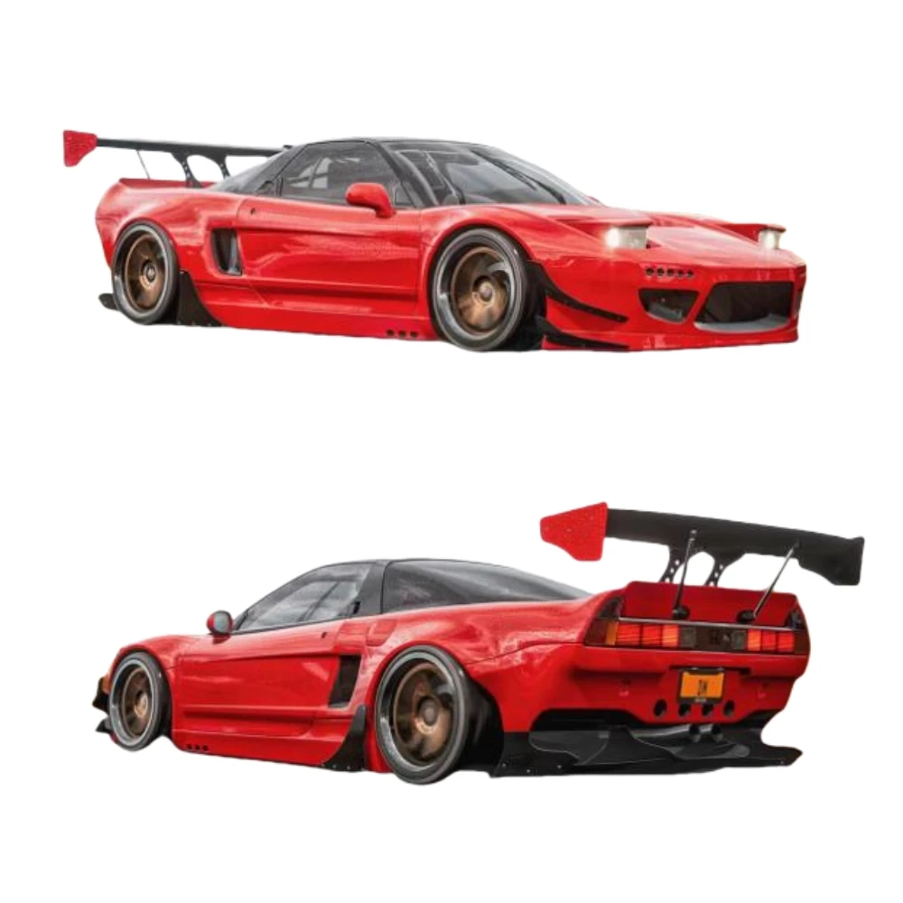 1/10 Pandem Honda NSX Lexan Body W/Rear Wing + Mirrors/Light Buckles fit Tamiya TT01/TT02 Chassis MST FMX 257mm Wheelbase