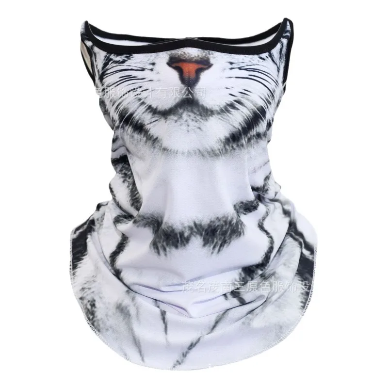 Summer New Full Face and Neck Protection Sun Protection Mask 3D Summer Animal Cat Ear Hanging Sun Protection