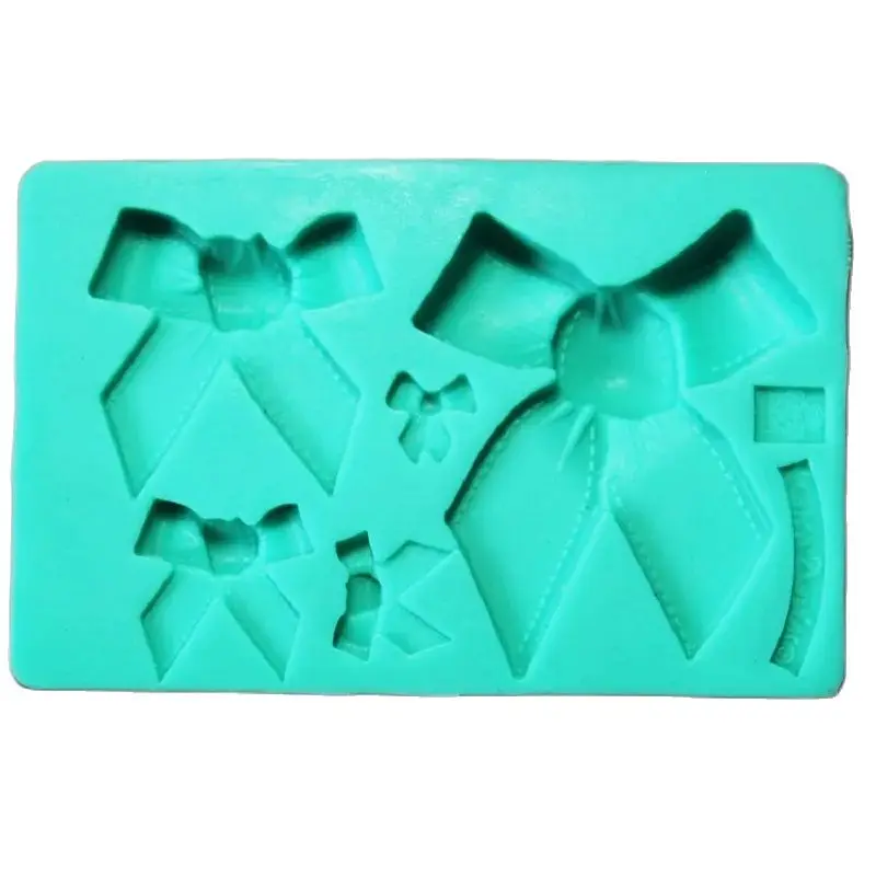 

Silicone Heavily Multi Bow Ties Pattern Cake Fondant Baking Mold HB0868
