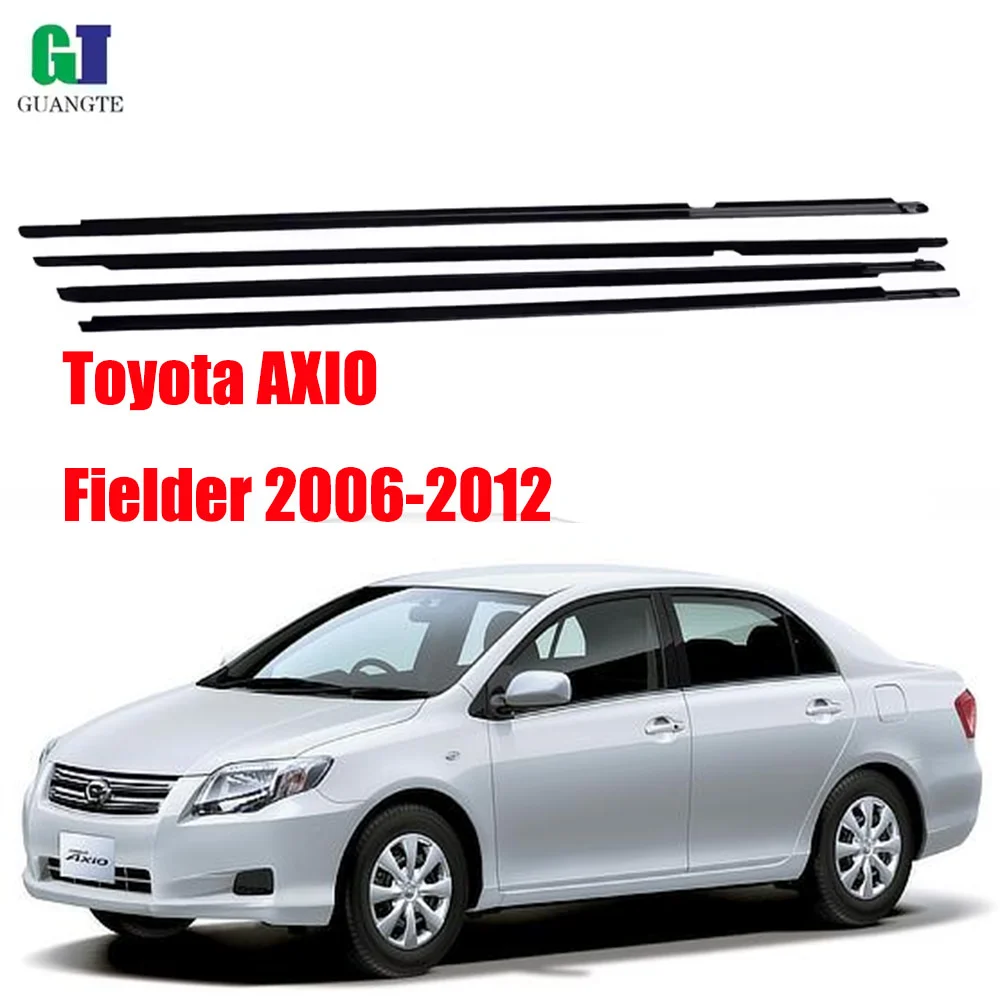 

High quality Car chrome 2006-2012 AIXO fielder 75710-02210 75720-0221 Front Rear Rubber Trim Seal Belt Outer Sealing Strips