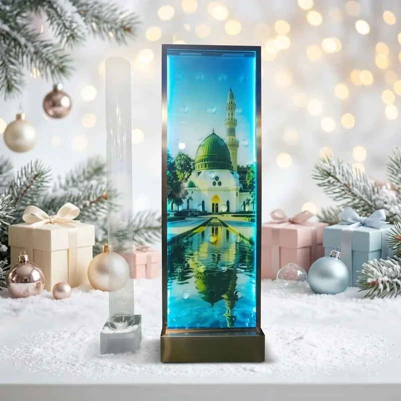 custom.New Contemporary Wall Mounted Waterfall Fountain RGB LED Lights Stainless Steel Wedding Panel Home Decor Commercial Custo