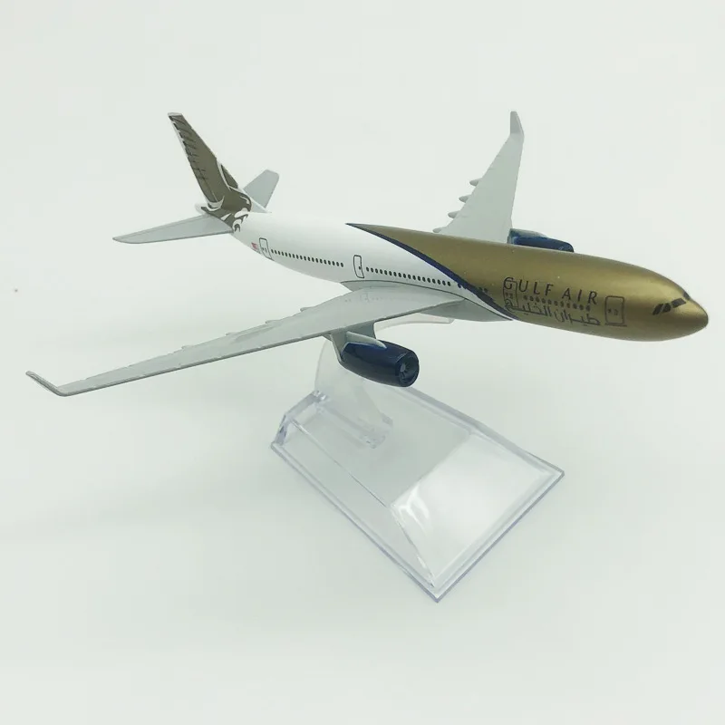 Масштаб 1/400, игрушечный самолет 16 см, 1:400 для A330 Gulf Air Airways, модель с базовым дисплеем из сплава, модель самолета, декоративный самолет