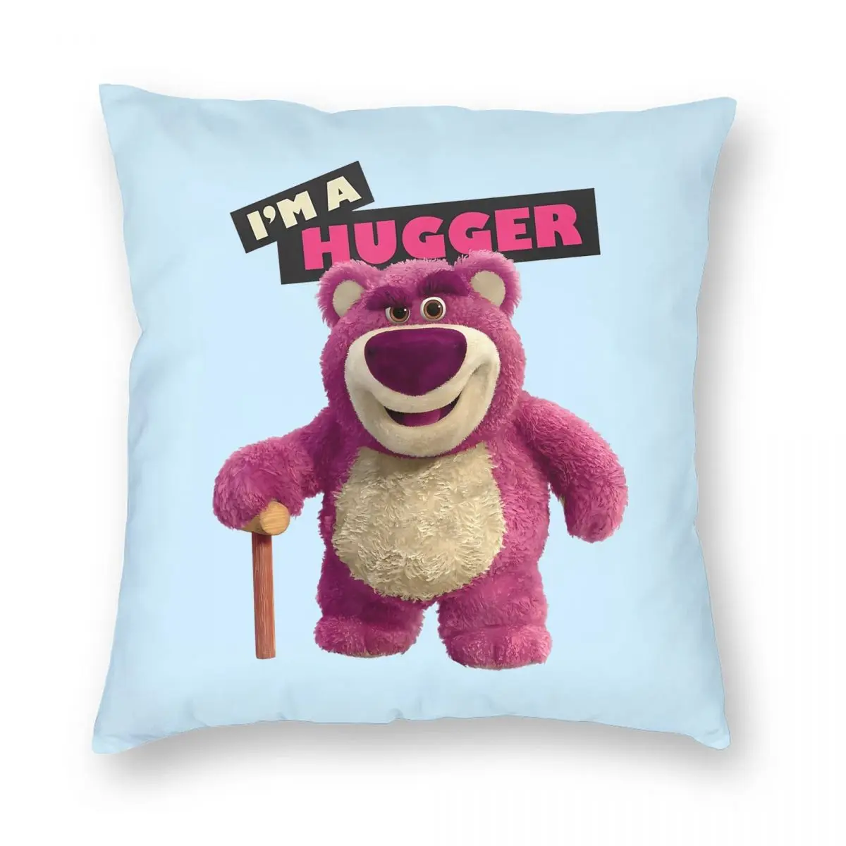 Toy Story Kids Movies Lotso Pillowcase Printed Polyester Cushion Cover Decorations Throw Pillow Case Cover Home Zippered 40X40cm