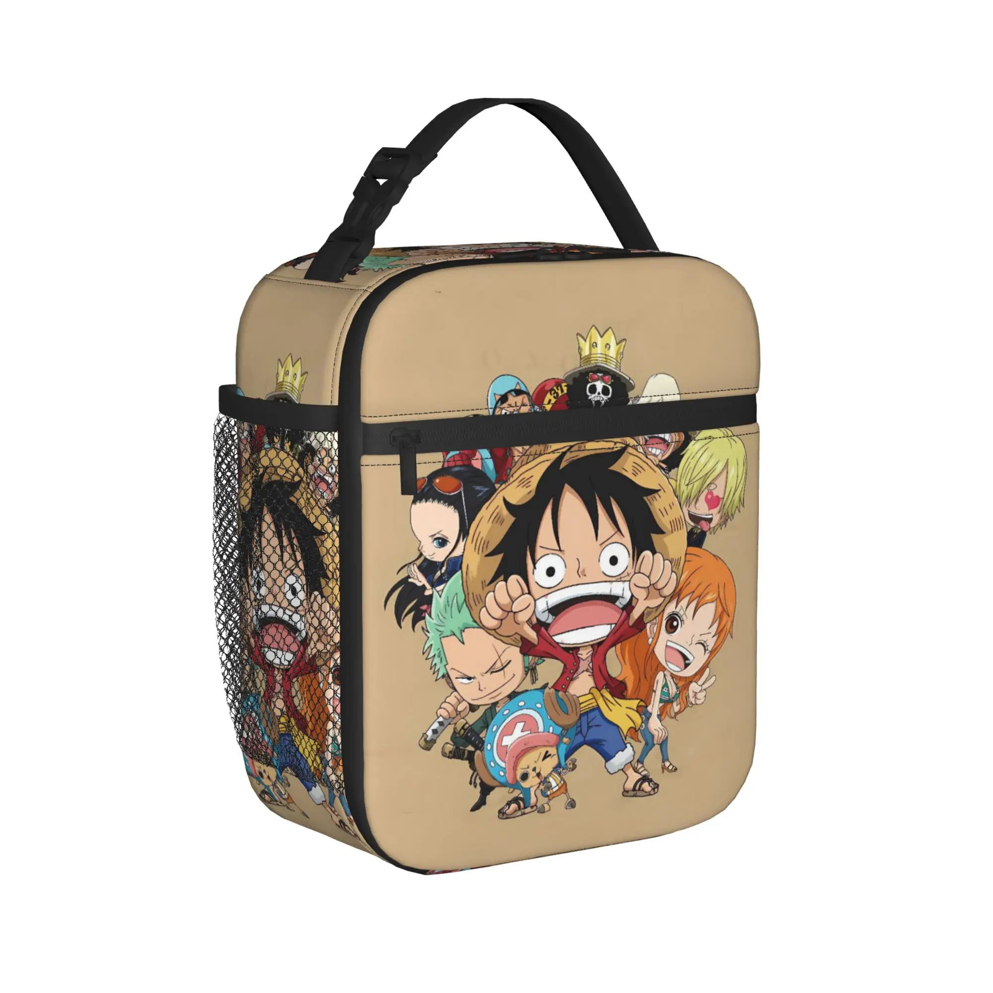 Tiny Luffy Group Manga Lunch Bag Ones Pieces Leisure Lunch Box For Child  Picnic Cooler Bag Oxford Tote Food Bags