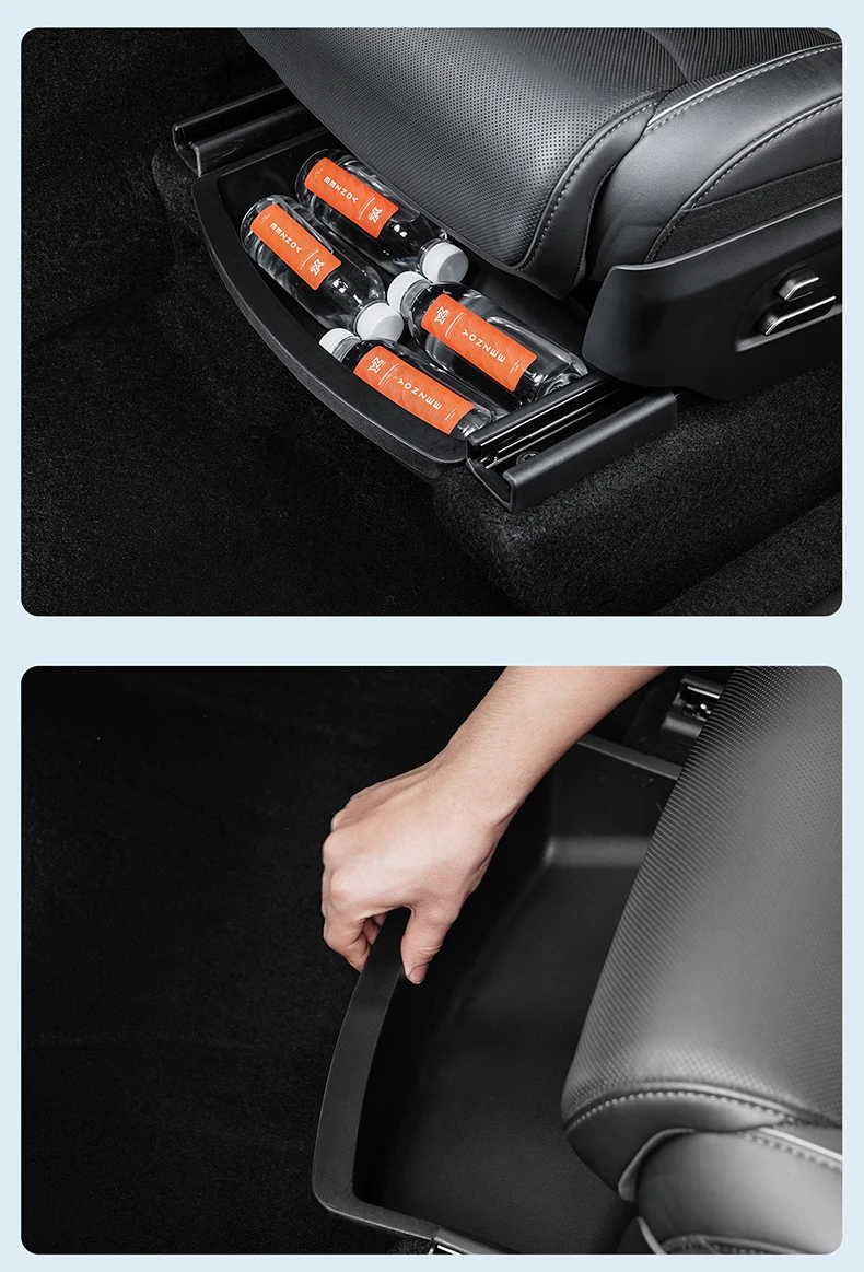 YZ Unter-Sitz-Aufbewahrungsbox für Tesla Model YL 6-Sitzer 2026 Schublade Vorder- und Rücksitz Unterer Organizer-Ablagefach Auto-Innenausstattung Zubehör – Detail 18