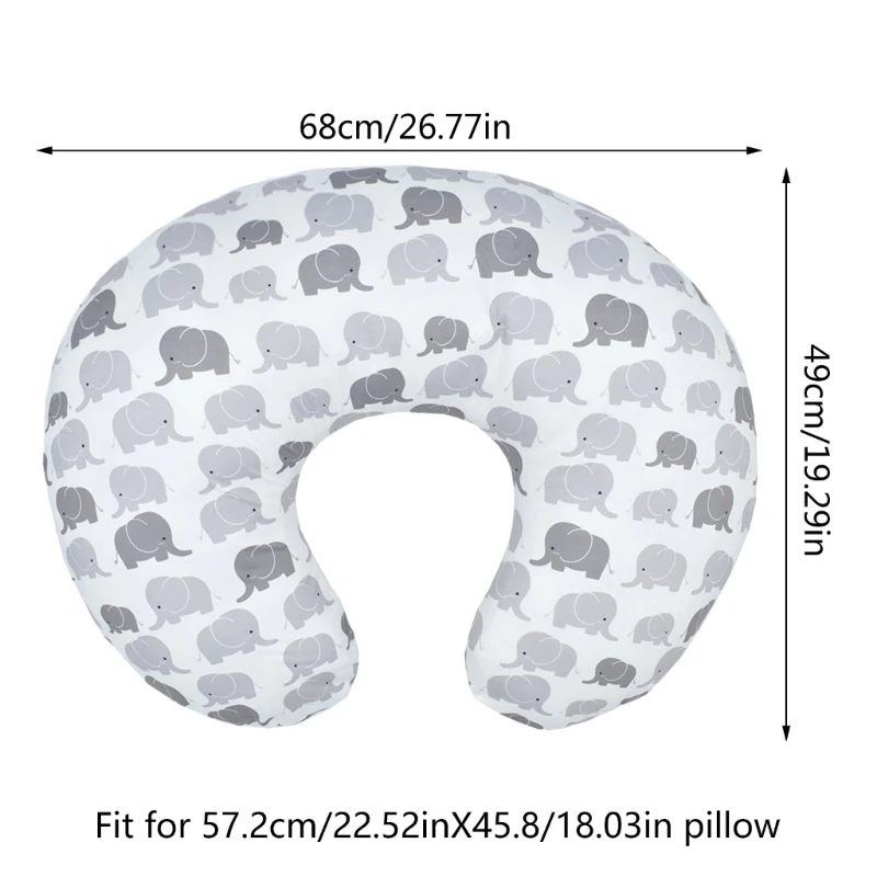 Baby Nursing Pillow Cover Detachable Nursing Pillow Sleeve Mom Breastfeeding Cushion Case Pillow Slipcover Breathable