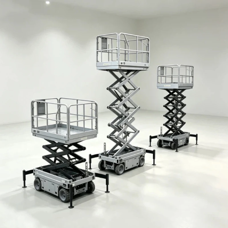 Electric Hydraulic Scissor Lift Equipment, CE Certified Customized Safety Device Aerial Work Platform For Building Repair
