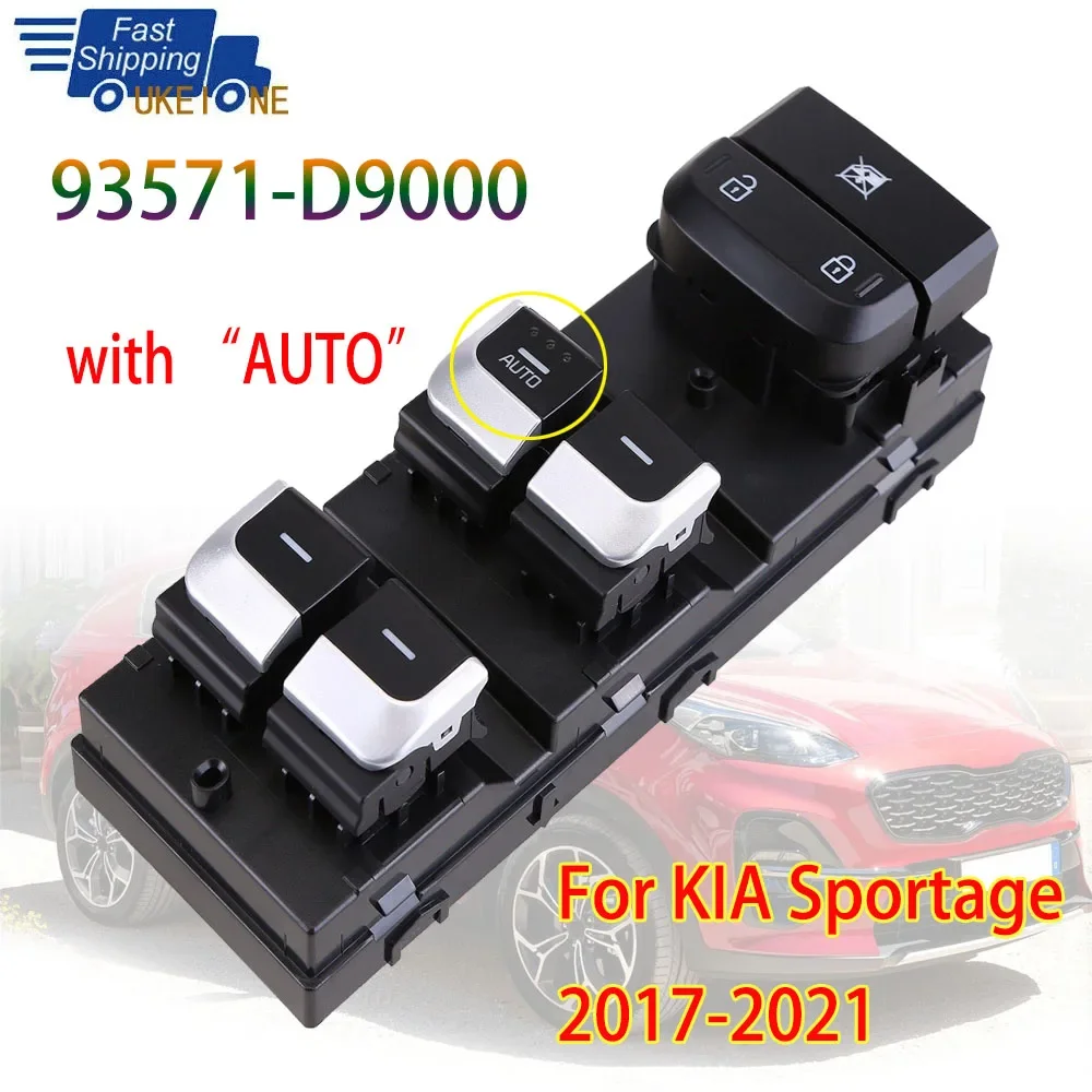 Car Accessories For KIA Sportage 2017-2021 Front Left Electric Power Window Switch Lifter Control Button 93571D9000 93571-D9000