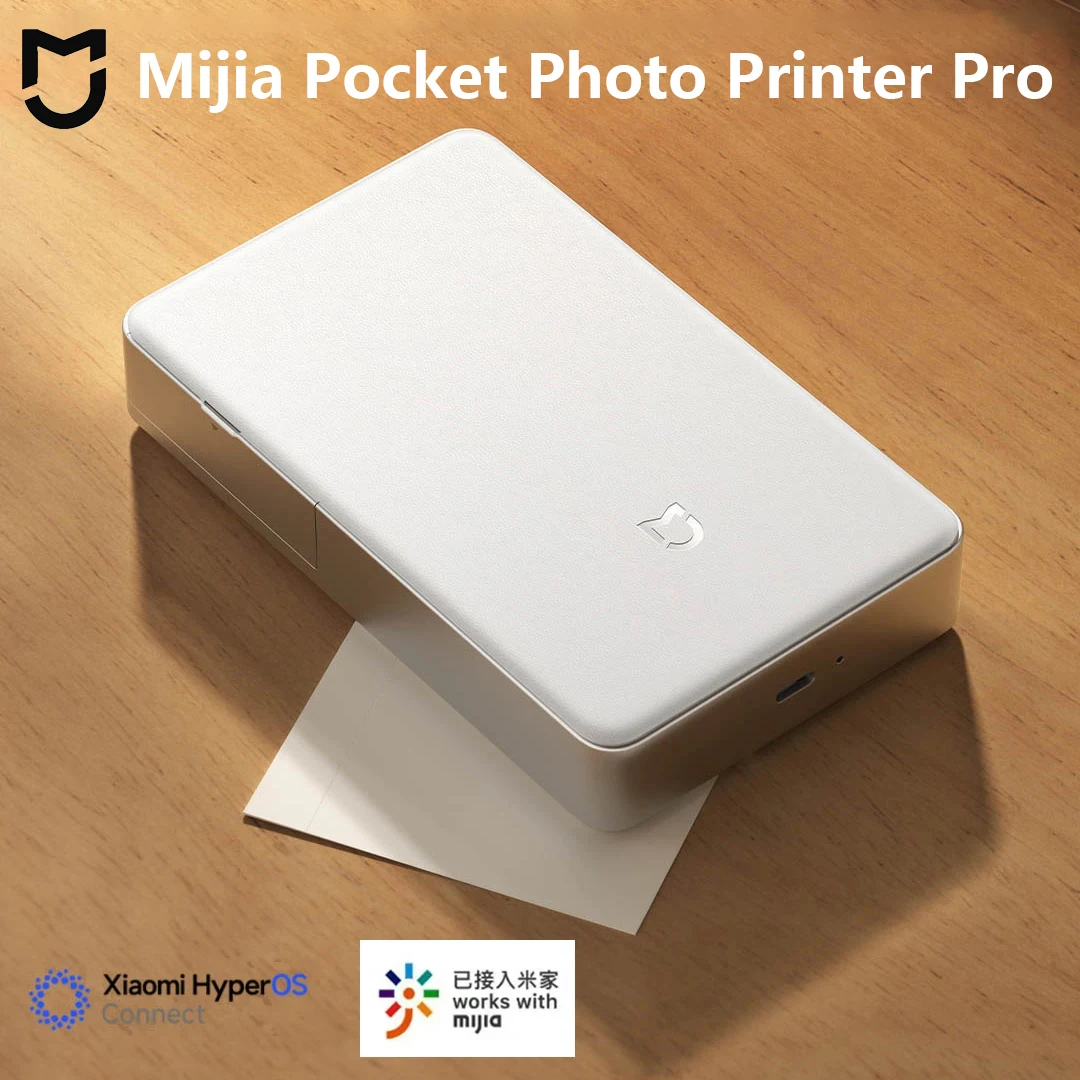 

Original Mijia Pocket Photo Printer Pro AR Integrated Automatic Laminating Dye-sublimation Printing Bluetooth5.2 with Mihome APP