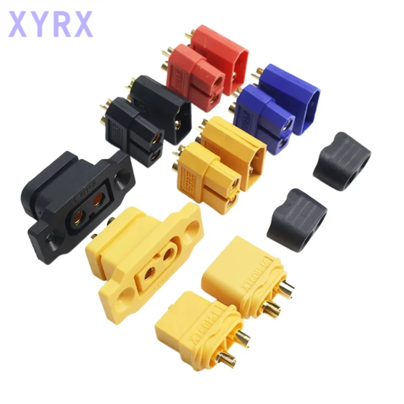 5pair / 5Pcs XT60 Series XT60 XT60E-F Female Plug Large Current Gold/Brass Ni Plated Connector Power Battery Connecting Adapter