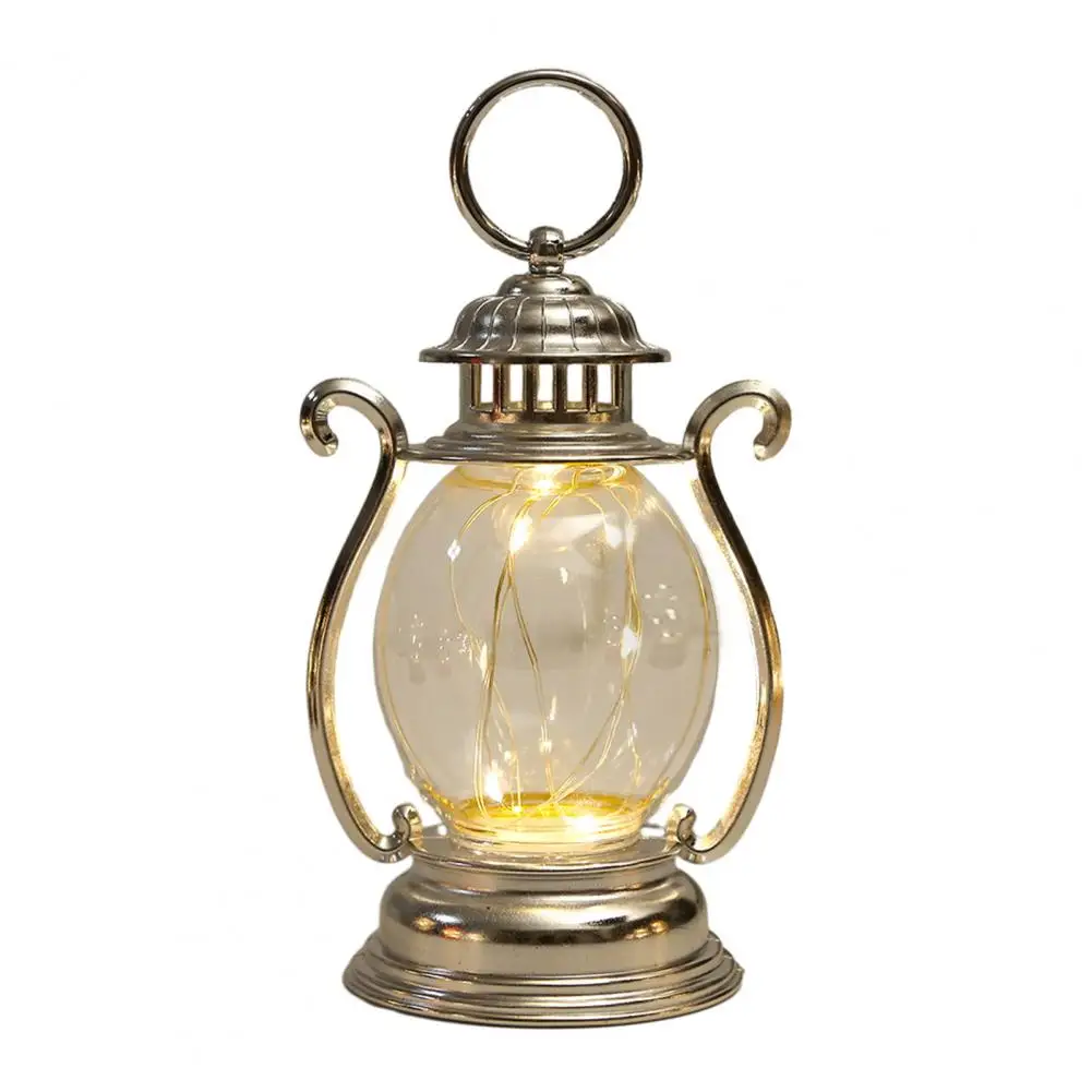 Retro Style LED Hanging Lantern With Hook LED Lantern Soft Lighting Battery-Powered Desktop LED Night Light Party Decoration