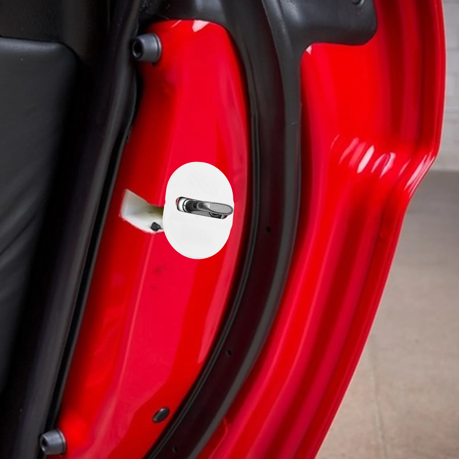 

4pcs Car Lock Buckle Cover Plastic Protection Pad For Universal Car Door Lock Latch Shock Absorber Noise Reduction Tool